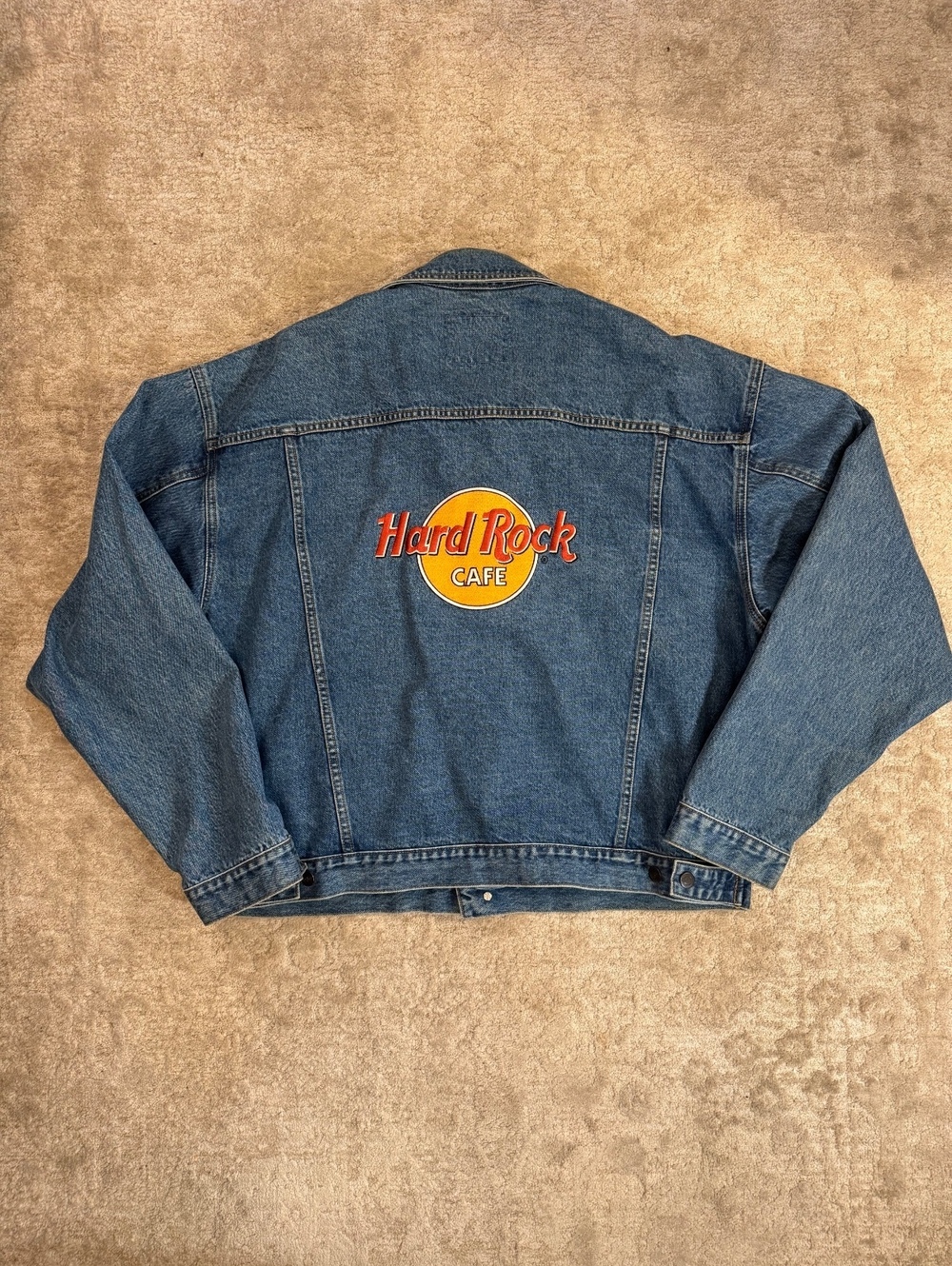 Hard Rock Cafe Jolly Rancher Denim Jacket XXL Blue Cotton